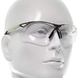 Allen Company Trigger Metal Frame Shooting Safety Glasses - Clear Lenses
