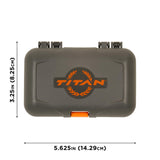 Allen Company Titan Broadhead Box & Caddy Holds 6 Broadheads - Gray/Orange