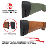 Allen Company Recoil Eraser II Slip-On Pad, Medium - Black