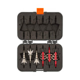 Allen Company Titan Broadhead Box & Caddy Holds 6 Broadheads - Gray/Orange