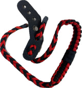 SAS Wrist Braided 550 Paracord Bow Sling with Leather Mount for Compound Bow