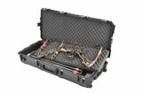 SKB Ultimate Watertight Double Bow Rifle Case Compound Black Hard Foam Wheels