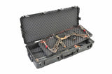 SKB Ultimate Watertight Double Bow Rifle Case Compound Black Hard Foam Wheels