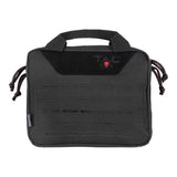 Tac-Six Crew 2-Gun Tactical Pistol Case, 10"L x 8"W - Black