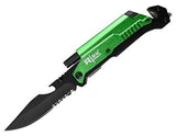 Rtek USA  5" Tactical Assist Open 7 in 1 Rescue Pocket Knife with LED Light
