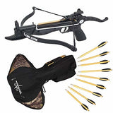 SAS Prophecy 80 Pound Self-cocking Pistol Crossbow + Carrying Bag and 13 Arrows