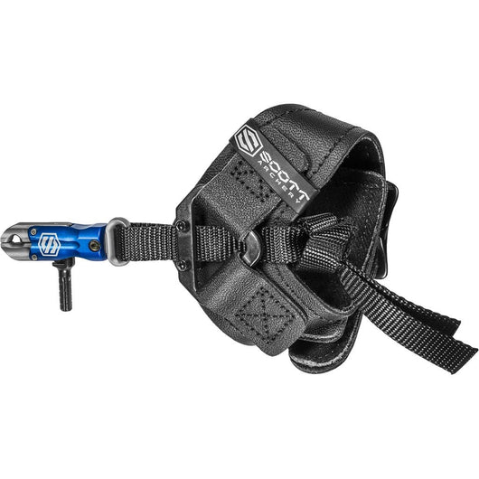 Scott Archery HeroX Youth Leather Buckle Strap Wrist Release - Blue or Purple