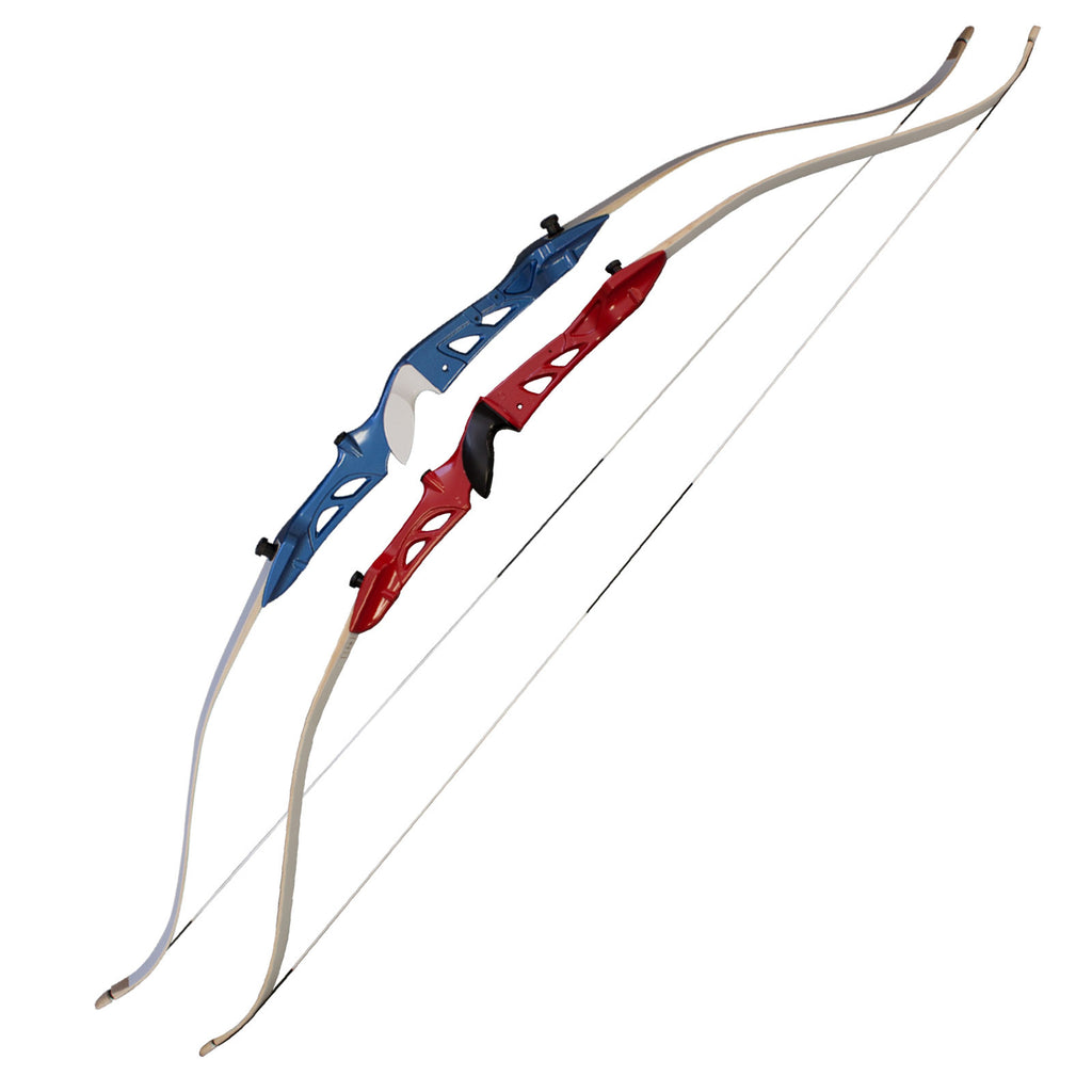 SAS Explorer Metal Riser Takedown Recurve Bow, Red