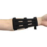 SAS 8" Black Armguard Archery Bow Range with 3-Strap Buckles - Open Box