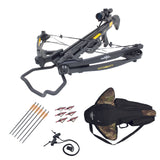 SAS Authoirity 175lbs Crossbow 4x32 Scope + Case + Carbon Arrows + Broadheads