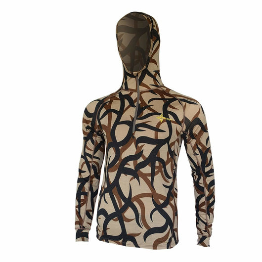 ASAT Bedrock Merino 1/4 Zip Base Layer Hoodie Natural Scent Control
