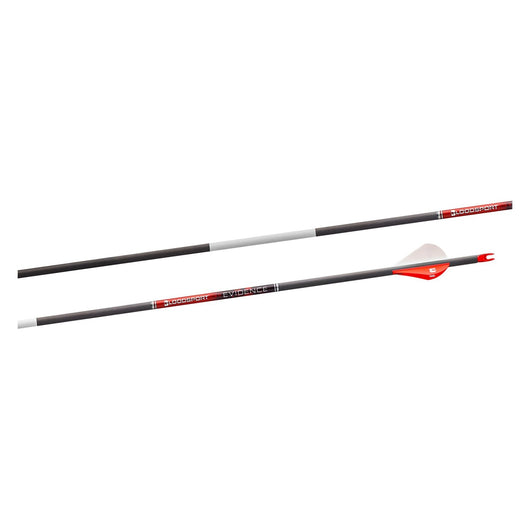 BloodSport Evidence Micro-Diameter Fletched Arrows 300/350/400/500 Spin - 6/Pack