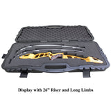 SAS Takedown Bow Hard Case with Pluck Foam and Locking Holes - Open Box