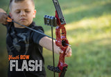 Bear Archery Flash Youth Bow Set 47" 5-18 Lbs Left and Right Hand - Red/Yellow