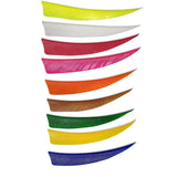 SAS 4" Feathers Sheild Vanes For Fletching Arrows Hunting Archery Bow - 25/Pack