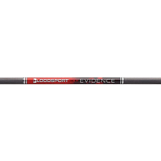 BloodSport Archery BLDM140B X6 Evidence 400 Raw Shaft w/ Nocks & Inserts - 12/Pk