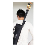 SAS Archery 2-in-1 Side & Back Tube Quiver with Belt Clip and Mesh Netting
