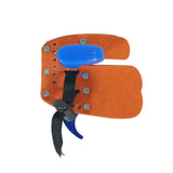 SAS Elite Aluminum Suede & Leather Finger Tab Recurve Bow Small Blue -Open Box