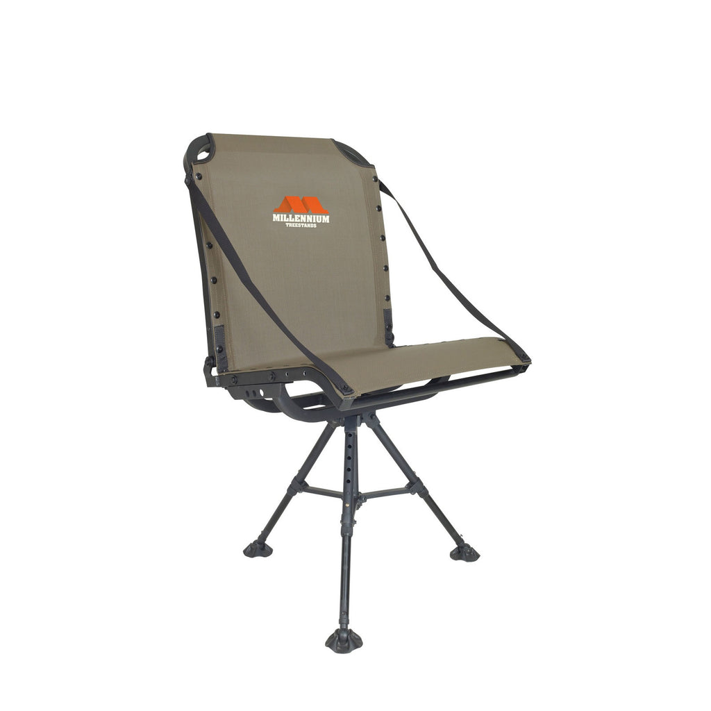 Millennium Treestands Ground Blind Chair with Adjustable Tripod Legs