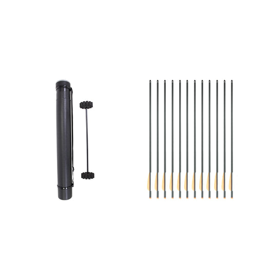 SAS Adjustable Archery Arrow Carrier Case w/ Strap and 12-20