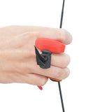 SAS Elite Aluminum Suede and Leather Finger Tab Red Large - Used