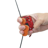 SAS Elite Aluminum Suede and Leather Finger Tab Red Medium - Open Box