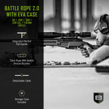 Breakthrough Clean Technologies® Rifle Battle Rope™ 2.0 w/EVA Case - Multi-Color