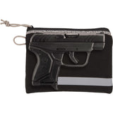 Allen Company Lockable Handgun Storage Pouch with Writeable ID Label - Black