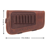 Allen Company New Castle Leather Buttstock Cartridge Carrier - Brown