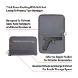 Allen Company 11" Auto-Fit 2.0 Deluxe Handgun Case - Gray/Red