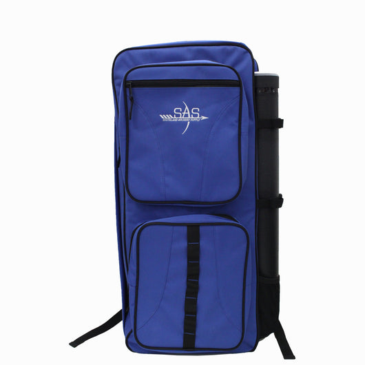archery tackle bag Legend Recurve Bow Carry Case Holdall Telescopic Arrow Tube Black Foam insert compartment underneath the tray securely holds both fixed and expandable broadheads Sas Archery Recurve Takedown Bow