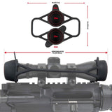 Allen Company Stretchable Scope Double Cover Large/Medium/Small - Black