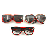 Luminous Glasses for Party Glow at Night Concert Cold Light Disco EDC - 3/Pack