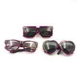 Luminous Glasses for Party Glow at Night Concert Cold Light Disco EDC - 3/Pack