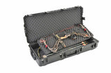 SKB Ultimate Watertight Double Bow Rifle Case Compound Black Hard Foam Wheels