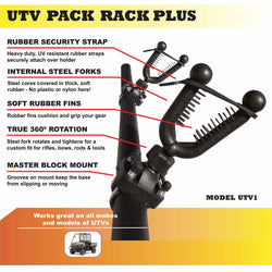 Pack Rack Plus UTV Roll Bar - UTV Gun & Bow Rack - Model UTV1