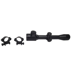 SAS Hunting 4x32 Illuminated Scope with Weaver Rings for Rifle Crossbow EG