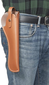 Allen Company Red Mesa Leather Pistol Holster Size 04 RH Brown Leather- Open Box
