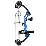 SAS Hero Junior Kid Youth Compound Bow Package 10-25 LBS Blue RH - Open Box