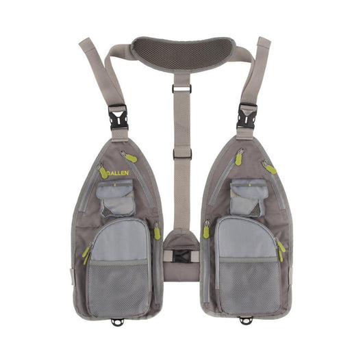 Allen Ultra-Light Gallatin Strap Fly Fishing Vest 14 Pockets Gray Open Box