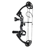 SAS Hero Junior Kid Youth Compound Bow Package 10-25 LBS Black LH - Used