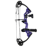 SAS Hero Junior Kid Youth Compound Bow Package 10-25 LBS Purple RH - Used