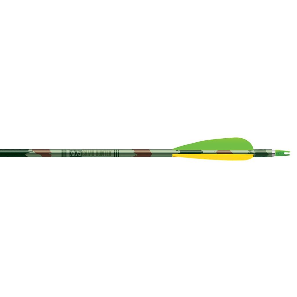 Easton XX75 Camo Hunter Arrow w/ 380 Diamond Vanes 6/Pack