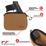 Allen Company Neoprene Pistol Pouch, Compact Handguns up to 7” - FDE