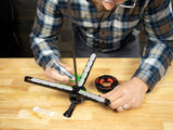 Bohning Cauldron Fletching Jig Triple Vane System Tool-Free Helix - Black