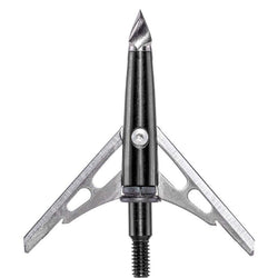 Rage Broadheads 2 Blade 2″ Expandable Cut Chisel Tip SC Black Series 100G-3/Pack