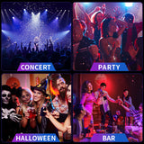 Luminous Glasses for Party Glow at Night Concert Cold Light Disco EDC - 3/Pack