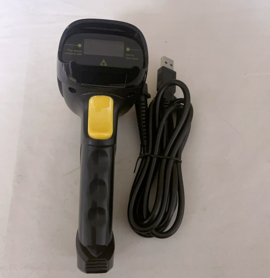 USB Laser Barcode Scanner Wired Handheld Bar Code Scanner Reader - Bla ...