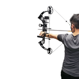 SAS Feud X 30-70 Lbs 19-31" Compound Bow Pro Package Black - Open Box