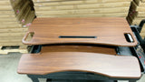 38in Standing Desk Converter Desk Riser for Dual Monitors w/ Keyboard Tray- Used